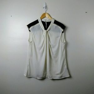 COPY - Worthington, black and off-white Sleeveles…